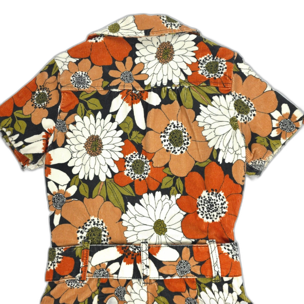 SHOW ME YOUR MUMU Outlaw Dress Hutton Floral Corduroy 70s Western Boho Indie - Picture 8 of 11